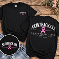 No One Fights Alone Breast Cancer Awareness Tee- Black